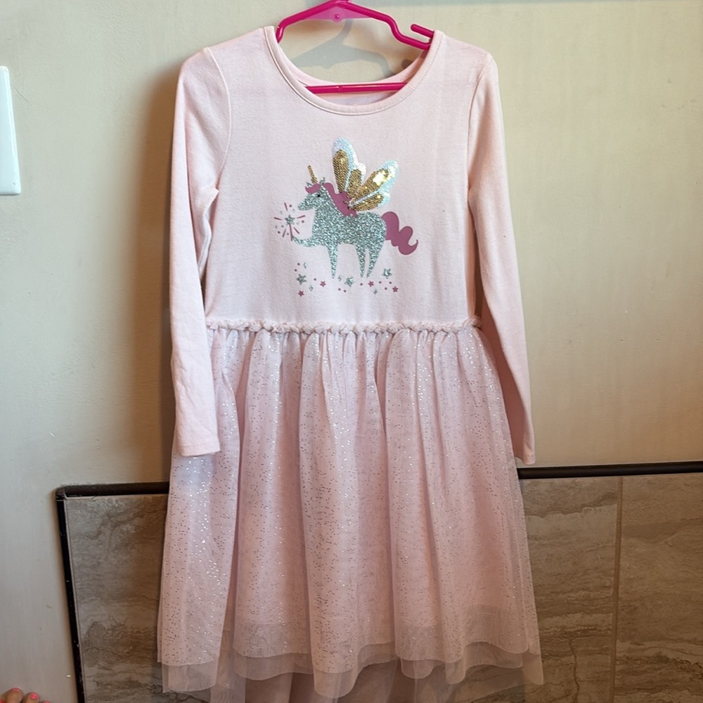 Toddler Girls Sparkly Unicorn TuTu Dress Cat & Jack, Pink Tulle, Dress Up